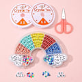 Miniatyrbillede 3 af 5: Regnbueboks med Akrylperler til Hjemmelavet DIY Armbånd Løse Perler Tilbehør Niuniu