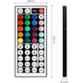 Miniatyrbild 2 av 5: DC 12V IR trådlös fjärrkontroll för fjärrstyrning av 5050 3528 RGB LED-remsor -(En huvudanslutning)