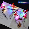 Miniatyrbilde 4 av 5: Søt Hjortehodelysende Hodebånd Med Led Lys Hodebånd For Barn Voksen Julepynt Hodebånd Hodeplagg Hårtilbehør (H)