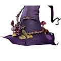 Pikkukuva 3 / 4: Evago Noitavihun Hattu, Noitavihun Hattu, Halloween Noitapuku Asuste Halloween Juhlaan