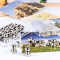 Miniatyrbilde 4 av 4: 24 stk 12 x 16 mm Kjeglemagneter i Rustfritt Stål med Oppbevaringsboks