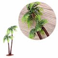 Miniatyrbillede 3 af 4: 5 stk. Kunstige Kokospalmetræer Miniature Plantepotter Bonsai Kunsthåndværk Mikro Landskab Dekoration