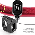 Miniatyrbillede 4 af 5: Speed Gear Display Holder Passer til 22mm, 28mm, Universal Motorcykel Speed Gear Display Indikator Holder Beslag Sort, Motorcykel Universal Gear Display Brac