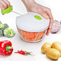 Miniatyrbild 3 av 5: Manuell mathackare Handdrag Hackare Mixer Mixer Matberedare (Vit)