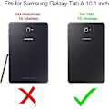 Pikkukuva 2 / 5: Samsung Galaxy Tab A 10.1 -kotelo 2016 Sm-t580/t585, näytönsuojakalvolla, iskunkestävä ja vahva kotelo lapsille, kynäpidike, sininen