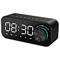 Miniatyrbild 1 av 5: Trådlös Bluetooth 5.0 LED Väckarklocka Högtalare, TF-kort Stöd FM-Radio, USB Väckarklocka för Sovrum