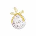 Miniatyrbild 3 av 3: Julgranskulor Vita Gyllene Papp Polyfoam 7,5 x 7,5 x 7,5 cm (14 stycken)