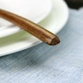Miniatyrbilde 4 av 5: Tresettskje, 5-delt japansk stil kjøkken lang tresuppe skje sett for å spise blande røre matlaging med boks