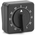 Miniatyrbillede 1 af 4: Køkken Timer, Justerbar 60 Minutters Mekanisk Timer til Køkken Hjem Bageværktøj, 1 Time Sort Firkantet Alarm Påmindelse
