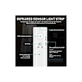 Miniatyrbild 4 av 5: LED-remsa med rörelsesensor - 1M självhäftande batteridriven LED-remsa, IP65 vattentät LED-remsa, batteridriven LED-remsa, batteridriven LED-remsa