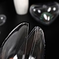 Miniatyrbillede 4 af 4: 10 stk Hjerteformede Kugler Transparent Plast Hjem Dekorationer Fyldbare Pynt Juletræ Bryllup Slik Have Lys Fest (7cm)