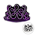 Pikkukuva 5 / 5: Halloween Glow Mask 3 Tilaa LED EL Valoisa Kostyymi Party Crown Glow Masks
