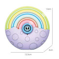Miniatyrbild 2 av 5: Bubbelmaskin, Bärbar Automatisk Bubbelblåsare för Barn, 2000+ Bubbel per Minut, Tyst Design Regnbågsbubbelmaskin (1 st, Mu