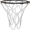 Miniatyrbild 1 av 4: Basketbollnät för utomhus, Ersättningsnät för basketboll, Utomhusbasketbollnät, Metallbasketbollnät, Standard Hållbart Galvaniserat Basketbollnät för inomhus