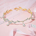 Miniatyrbilde 4 av 5: Bryllupskrone Hodebånd Krystall Henger Tiara Hodebånd Blad Hodebånd For Pageanter Bryllup Prom Bursdag Nyttår Valentinsdag - Gull Og Sølv(2pak
