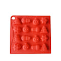 Miniatyrbillede 5 af 5: Silikon Juletre Snemand Form Jule Halloween Kage Dekoration Flip Slik Gele Pudding Form