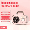 Miniatyrbild 2 av 5: Retro Bluetooth Högtalare Subwoofer Mini Högkvalitativ Skrivbordshögtalare Bärbar Hemhögtalare - Rosa