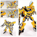 Miniatyrbild 3 av 3: Transformers Bumblebee Robotbil Actionfigur Leksak