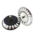 Miniatyrbilde 1 av 4: 2 stk Universelle 8 cm Kurv Avløp Rustfritt Stål Kjøkkenvask Filter Vask Propp Filter