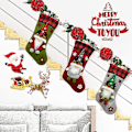 Miniatyrbilde 2 av 5: Julepynt, 3 stk 18\" Jule Strømpe Klassisk Stor Strømper Julenissen, Julenisse Karakter For Familie Ferie Julefest Pynt