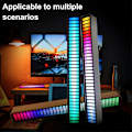 Miniatyrbillede 3 af 5: 32 RGB LED Bil Lydsstyring Lys Stemmeaktiveret Pickup Musik Rytmelampe, Batteridrevet, Sort