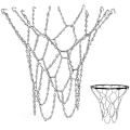 Miniatyrbild 2 av 4: Basketbollnät för utomhus, Ersättningsnät för basketboll, Utomhusbasketbollnät, Metallbasketbollnät, Standard Hållbart Galvaniserat Basketbollnät för inomhus