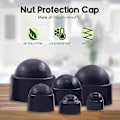 Miniatyrbild 3 av 5: 160 st Nylon Dome Hexmutter Skyddande Plastmutterkåpa M4/m5m6/m8/m10/m12 Kit