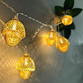 Miniatyrbilde 2 av 5: Eventyrlys, 1,5 m 10 LED hasselnøttformede lyslenker for utendørs, innendørs, jul, bryllup, hage