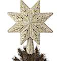 Miniatyrbild 2 av 5: Julstjärna Topp, Ljussatt Stjärna Topp Guld Julgran Stjärna Med Projektorlampor