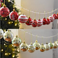Miniatyrbilde 4 av 4: Julekulepynt til juletreet (24 stk / pakke, 60 mm)
