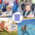Miniatyrbilde 4 av 5: 2-pakning vanntette, gjenbrukbare, bærbare våtposer for svømming, camping, reiser, treningsstudio, basseng, strandlagring for tørre eller våte klær