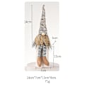 Miniatyrbillede 2 af 5: Julepynt, plys Tomte, julegave til børn og kvinder (grå)