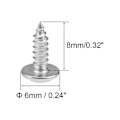 Miniatyrbillede 4 af 4: 2,6x8mm Phillips Pan Head Selvtæppende Skrue med Skive Skrue 304 Rustfrit Stål Fastgørelseselementer Bolte 50stk