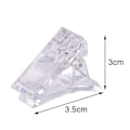 Miniatyrbild 2 av 4: Nagelspetsklämmor för snabbbyggnad polygel, polygelklämma för naglar nagelform plast klar fingernagel kristallmanikyr fixeringsklämma 10 st