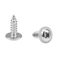Miniatyrbillede 2 af 4: 2,6x8mm Phillips Pan Head Selvtæppende Skrue med Skive Skrue 304 Rustfrit Stål Fastgørelseselementer Bolte 50stk