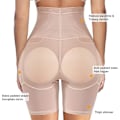 Miniatyrbilde 2 av 5: Kvinners Shapewear Kontrolltruser Kroppformer Rumpeheving Putede Hofteforsterker Sømløst Undertøy Høy Midje (XXXL, hud)