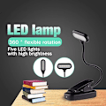 Miniatyrbillede 4 af 5: Læselampe, 360° Fleksibel Hals USB Genopladelig LED Læselampe 5 LED'er, 3 Lystilstande til Læsning i Sengen