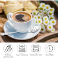 Miniatyrbillede 3 af 5: Kaffeske, 2 stk. rustfrit stål teske, graveret ske elskere gave - bryllupsgaver til par - ske gaver