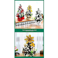 Miniatyrbild 3 av 3: Julgran 20CM Mini Julgran Set Ornament Desktop guld