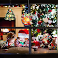 Miniatyrbillede 5 af 5: Julepynt Lys, 3 Styk LED Hængende Vindue Lys