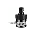 Miniatyrbilde 1 av 4: Universal kranadapter for hagekran og hageslange, hageslangekobling for blandebatteri svart