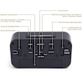 Miniatyrbillede 3 af 5: Digitalt trådløst batteridrevet vækkeur med dato, temperatur, smart lyssensor, 12/24 timer, snooze til soveværelser, kontor 5,31 x 2,95 x 1,77