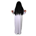 Pikkukuva 1 / 2: Mustat Asut Haamuvaatteet Mustat Hiukset Kauhumekko Tarvikkeet Halloween Cosplay Tarvikkeet naamiaiskoska