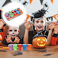 Miniatyrbilde 3 av 3: 2 stk Halloween Stempel Leke for Halloween Dekorasjoner