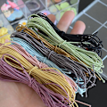 Miniatyrbilde 2 av 5: 8 stk farget elastisk snor 1mm elastisk streng armbånd elastisk 5m
