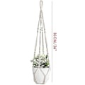 Miniatyrbild 2 av 5: 2 st Macrame Vägghängande Planthållare Växt Hängare Macrame Fläta Vägg Hängande Planthållare Bomullsrep Med Pärla Blomkruka
