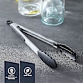 Miniatyrbild 4 av 4: Tång för matlagning med silikonspetsar 2-pack Non-stick Bbq grillklämma Värmebeständig kök