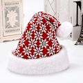 Miniatyrbild 2 av 4: Julklapp Vinter Öronmuffar Med Kashmir Fiskehatt Varma Hatt, Snöflinga Fawn Stickad Flanell Tomtehatt Vuxen Vinterhatt Dekoration (1st-röd)
