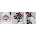 Miniatyrbild 4 av 5: Sittande Jultomte Figur Jultomte Statyett Traditionell Dekoration Jultomte Samlarobjekt