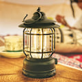 Miniatyrbild 5 av 5: Uppladdningsbar Campinglampa Vattentät Camping Lykta För Familj Utomhus Samling, Torr Batteri Version, Armégrön